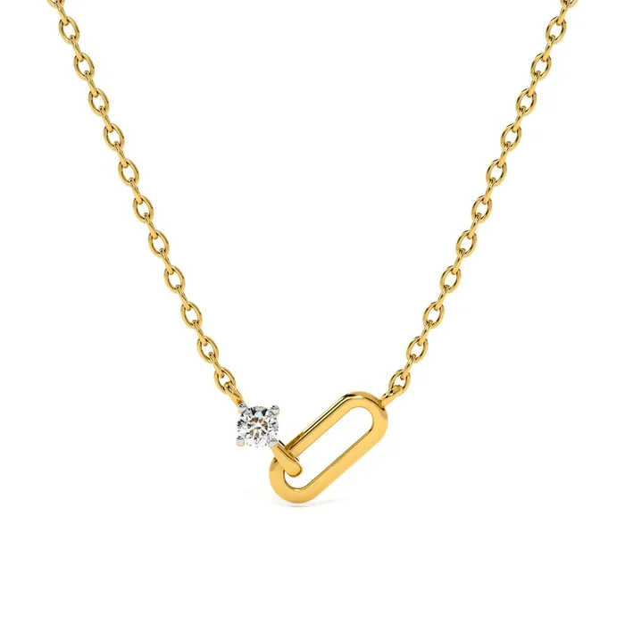 Guardian Stone 9KT Gold Lab Grown Diamond Necklace