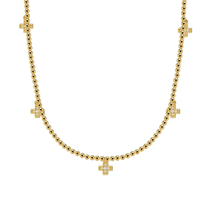 Hannah BTY Charm | Gold Filled Beaded Necklace