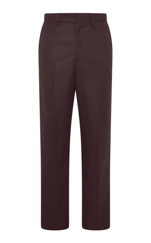 Harold Trouser in Burnt Sienna Wool Cashmere Flannel