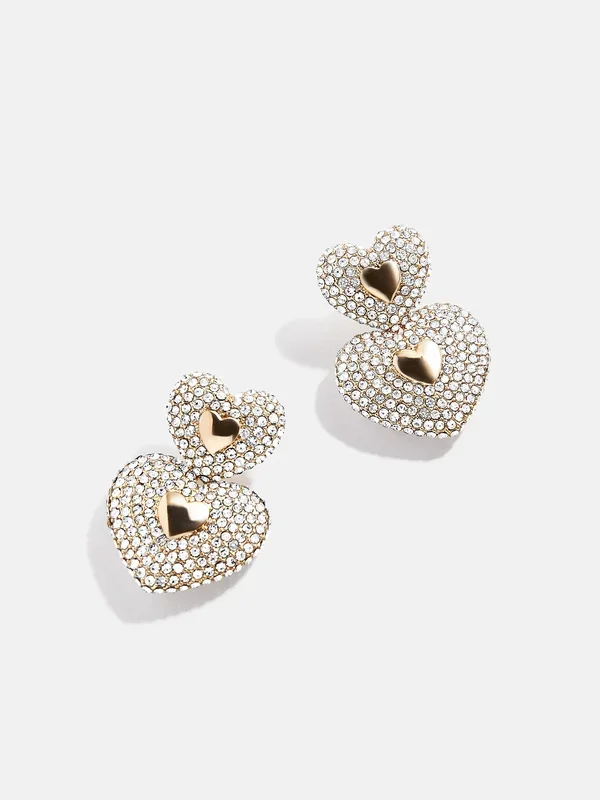 Haven Earrings – Gold/Pavé