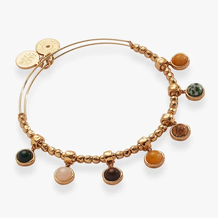Healing Stone Moveable Beaded Bangle