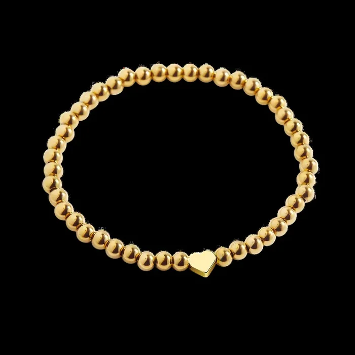 Heart Beaded Stacking Bracelet