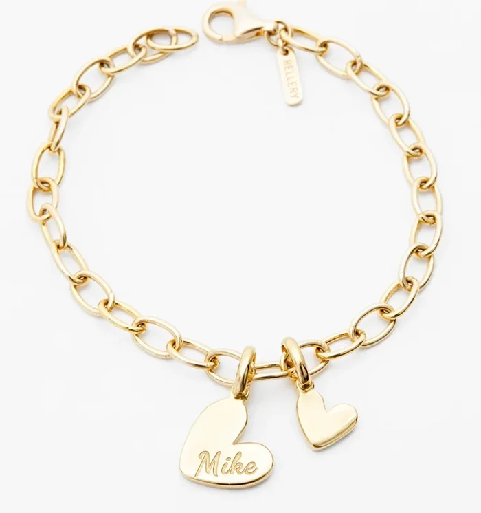 Heart Bracelet With Cable Chain