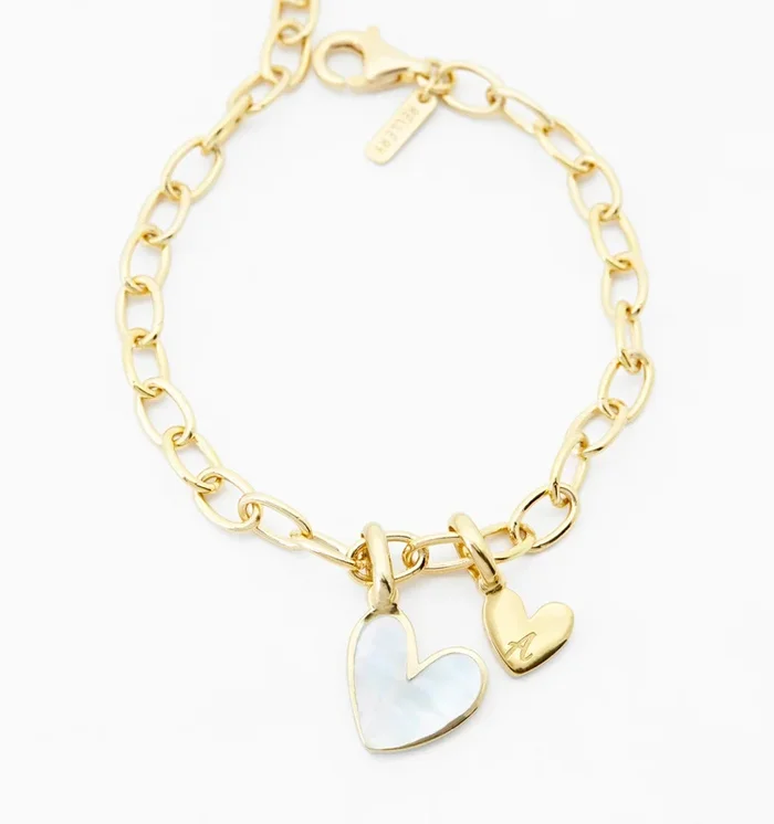 Heart Bracelet With Mother of Pearl