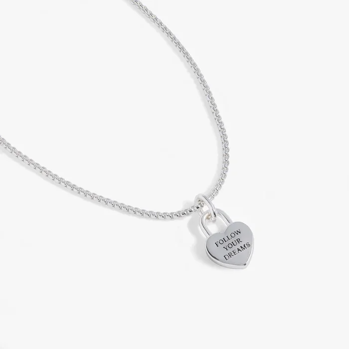 Heart Lock ‘Follow Your Dreams’ Necklace