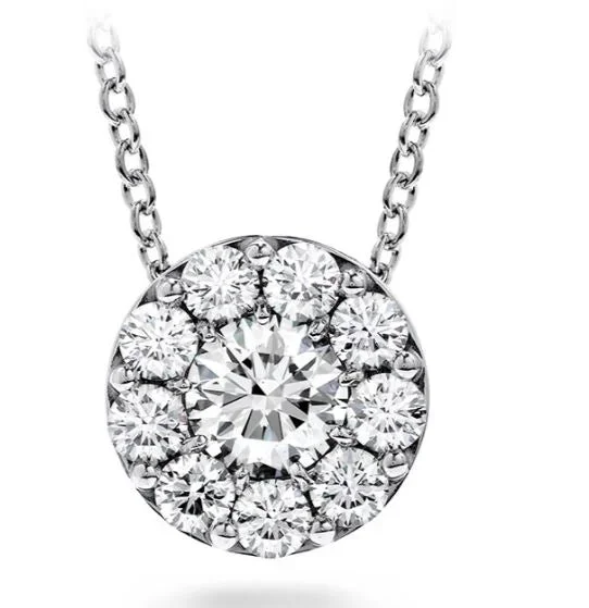 Hearts On Fire 18K White Gold Fulfillment Pendant (.25ctw)
