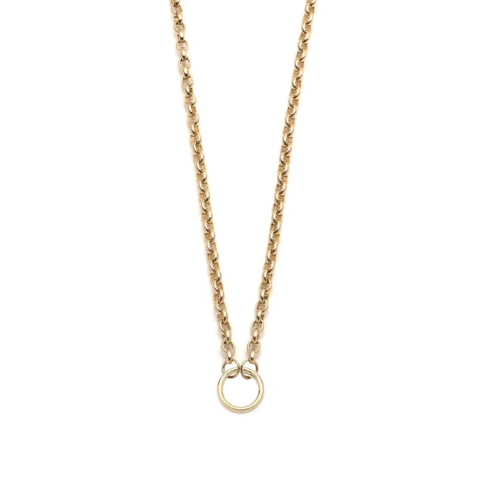 Heavy Belcher Open Chain : in Yellow Gold 18″
