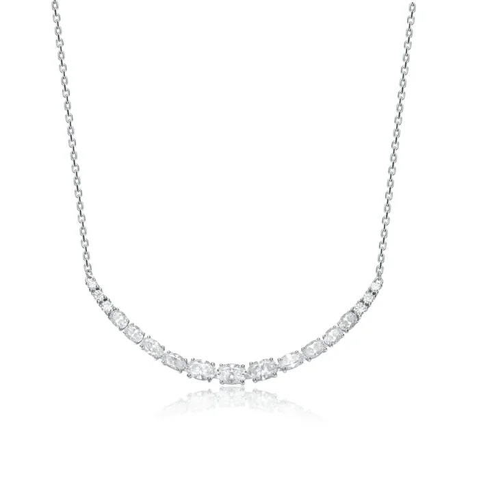Helene Curved-Bar Collier Necklace