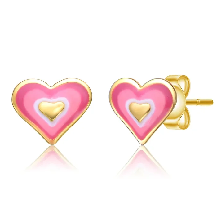 Helene Heart Stud Earrings
