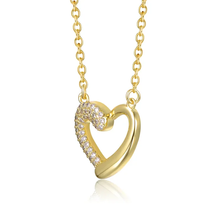 Helène Moissanite Heart Pendant Necklace