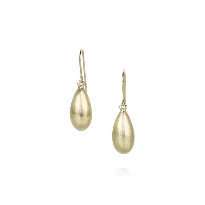 Hewn Teardrop Dangle Earrings