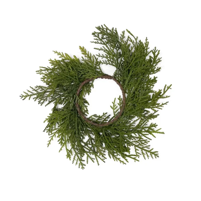 Holiday Depot 3.5″ Ring-Superior Real Touch Mix Cedar Wreath