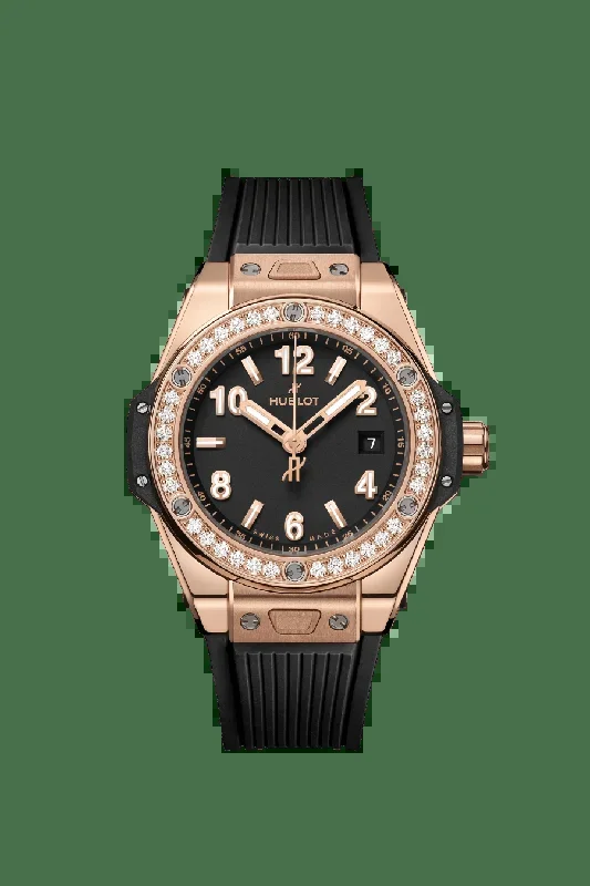 Hublot Big Bang One Click in Rose Gold with Diamond Bezel 33mm