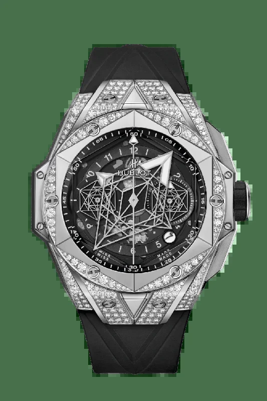 Hublot Big Bang Sang Bleu II in Titanium Pave 45mm