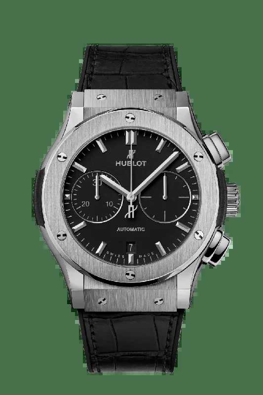 Hublot Classic Fusion Chronograph with Black Dial in Titanium 45mm
