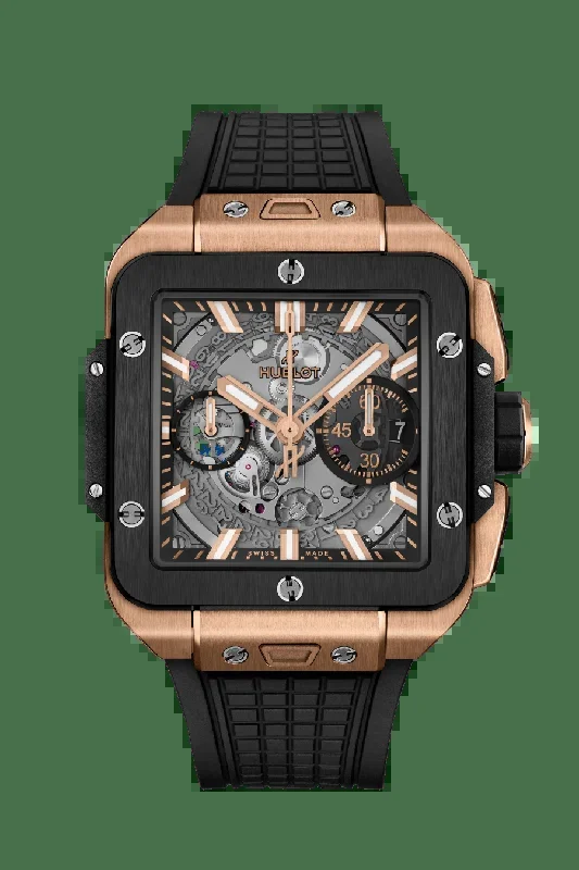 Hublot Square Bang in Rose Gold and Ceramic 42mm