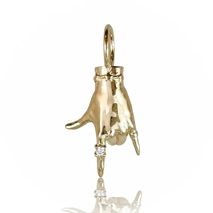 I Love You Ladyfinger Charm