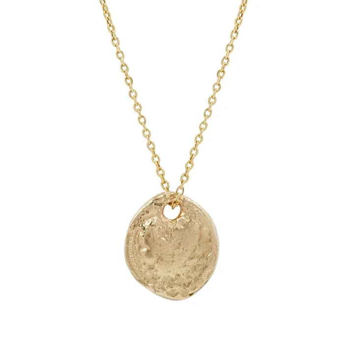 III Gold Circle Pendant Necklace