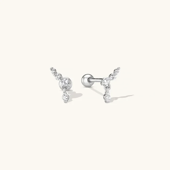 Illume Stud Earrings Silver