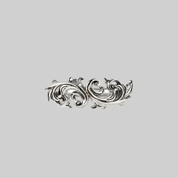 IMPERIAL. Ornate Flourish Ring – Silver