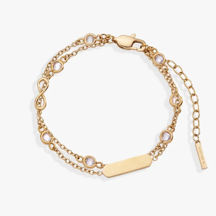 Infinity Chain Double Strand Bracelet