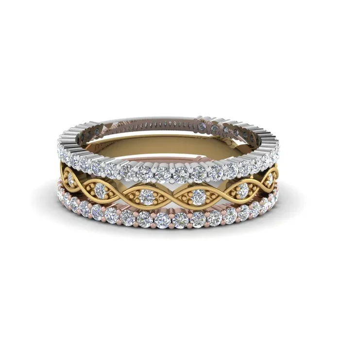 Infinity Trio Set Stackable Bands