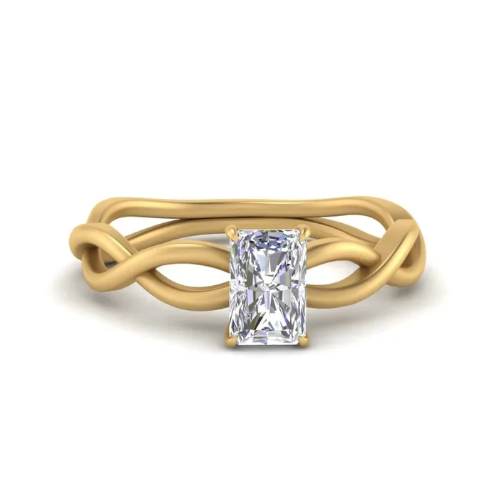 Infinity Twisted Solitaire Ring