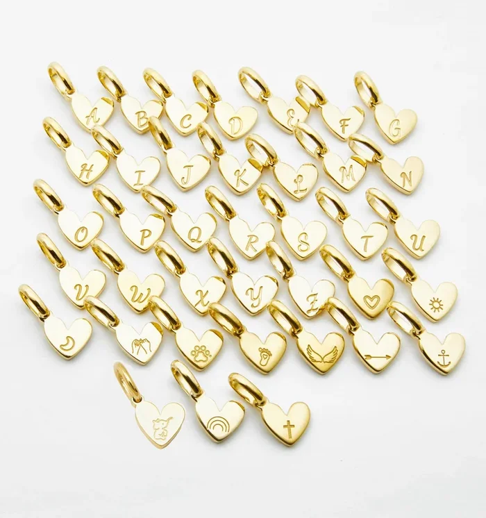 Initial Heart Charm