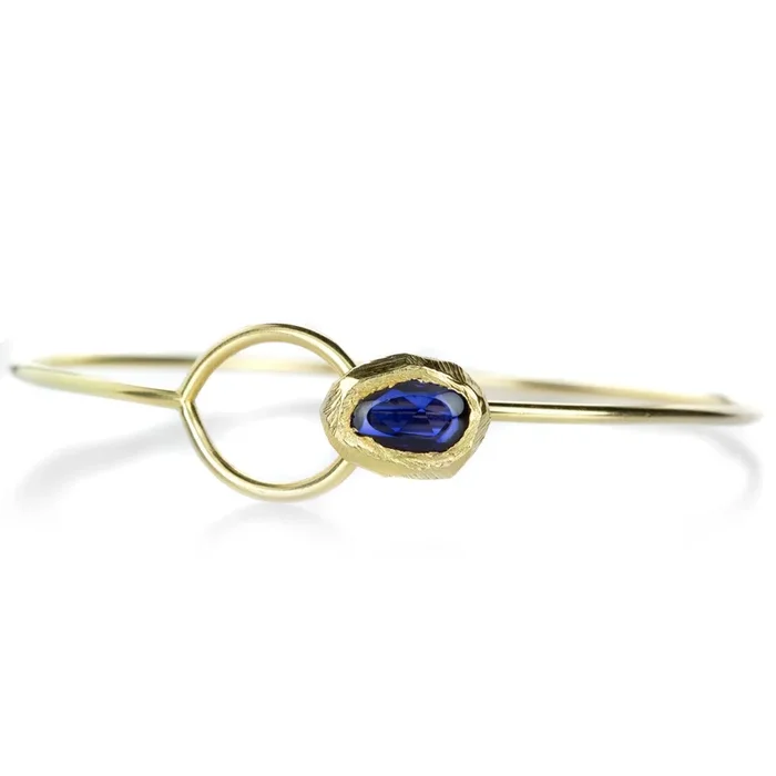Interlocking Blue Sapphire Cuff