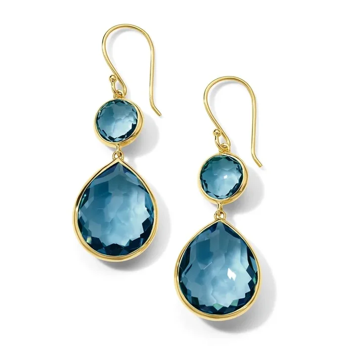 IPPOLITA Rock Candy Earrings in London Blue Topaz
