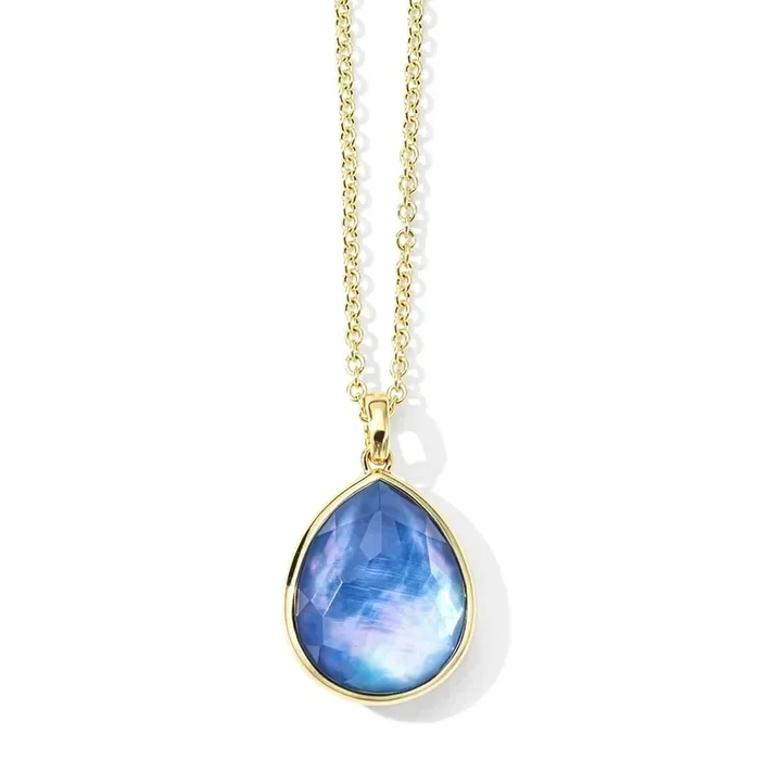 IPPOLITA Rock Candy Teardrop Pendant in London Blue Topaz