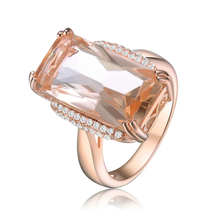 Isabelle Solitaire Accented Champagne Cocktail Ring
