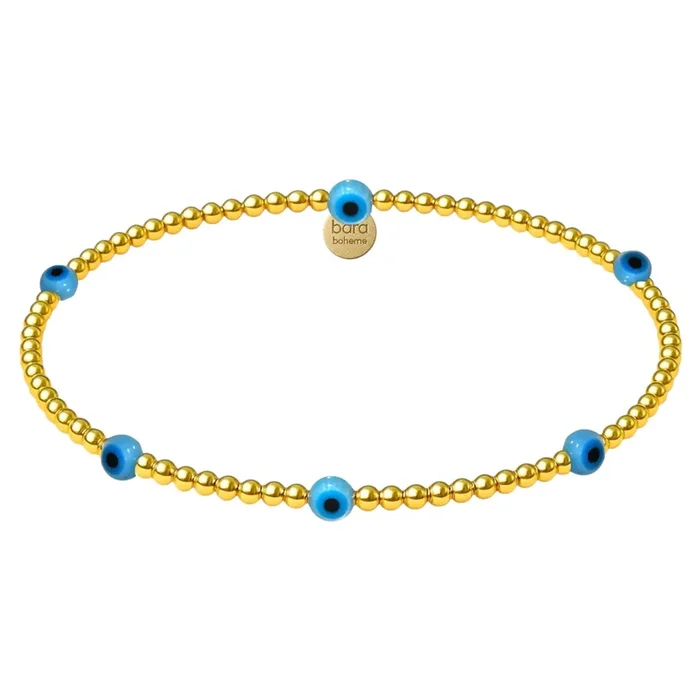 Isla | Gold Filled Evil Eye Bracelet