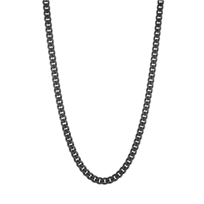 Italgem Men’s 22″ 4.6mm IP Steel Curb Chain Necklace