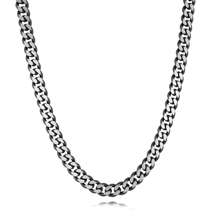 Italgem Men’s 24″ 8.6mm IP Steel Cuban Chain Necklace