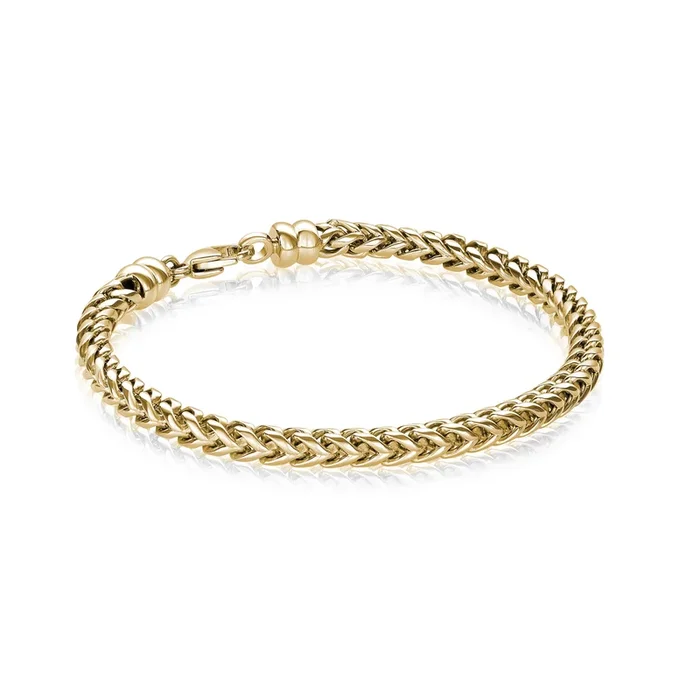 Italgem Men’s 8.5″ 5mm Steel Franco Bracelet
