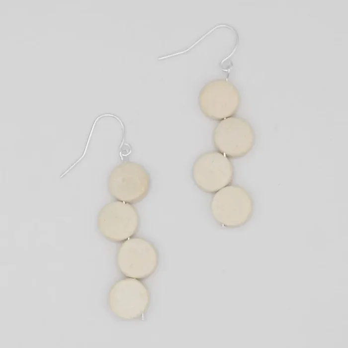 Ivory Eva Dangle Earrings