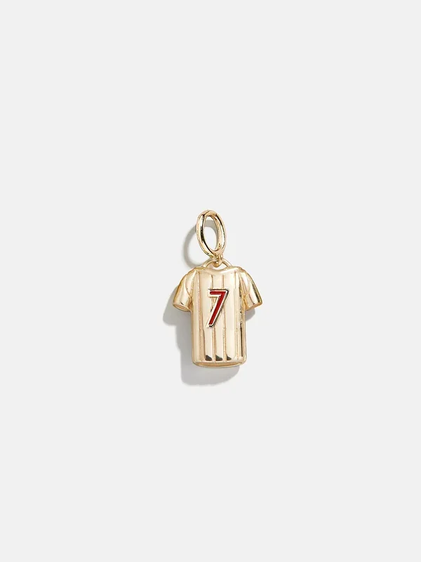 Jersey Custom Cluster Charm – Red