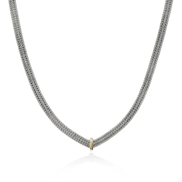John Hardy Icon Necklace in Sterling Silver and 14kt Yellow Gold