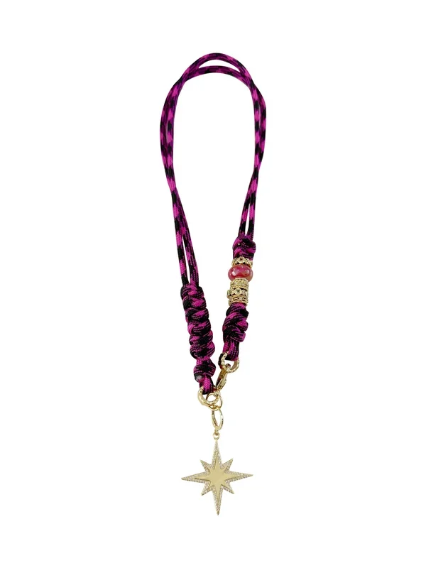 Johnny Necklace- Dark Pink