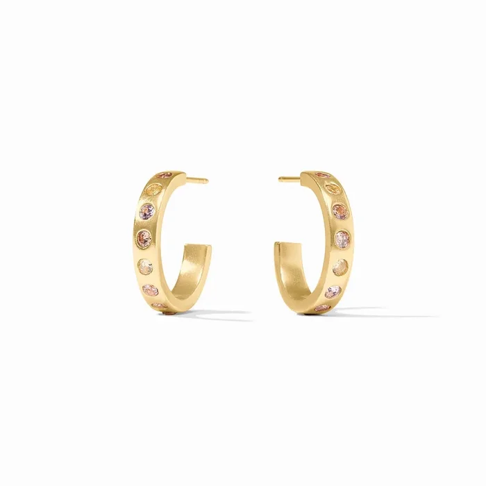 Julie Vos Rainbow Hoop Earrings