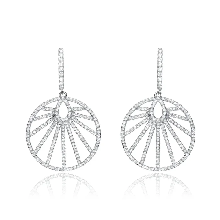 Juliette Circle Drop Earrings