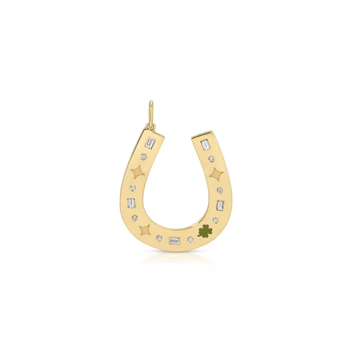 Jumbo Lucky Horseshoe Charm