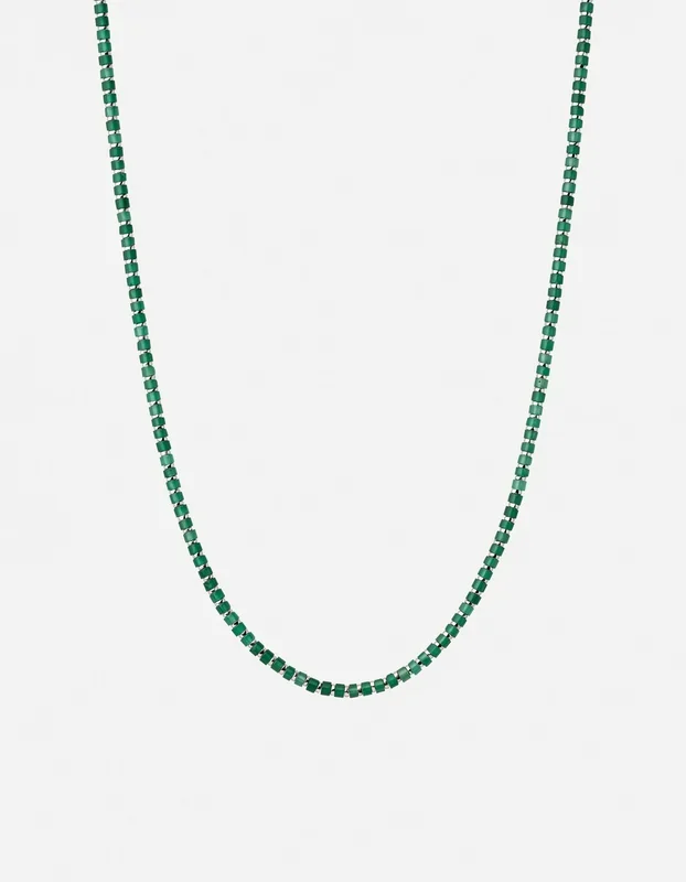 Kato Agate Necklace, Sterling Silver
