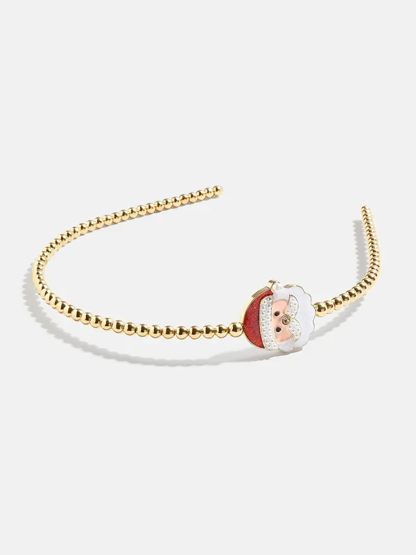 Kids’ Holiday Headbands – Santa Claus