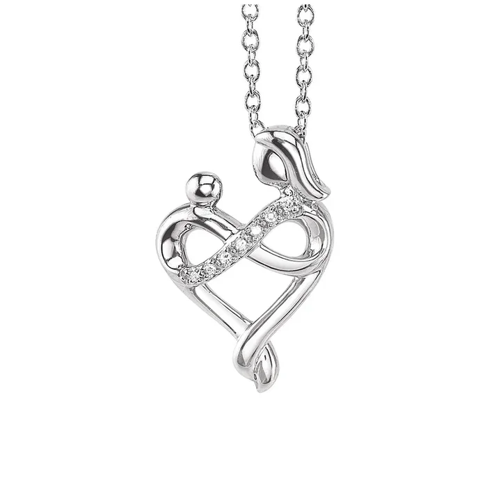 Kissing Hearts® Endless Embrace Heart Pendant