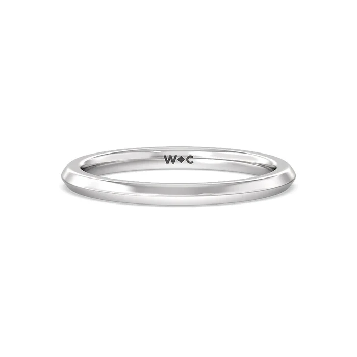 Knife Edge Shank Studded Kite Basket Solitaire Wedding Band