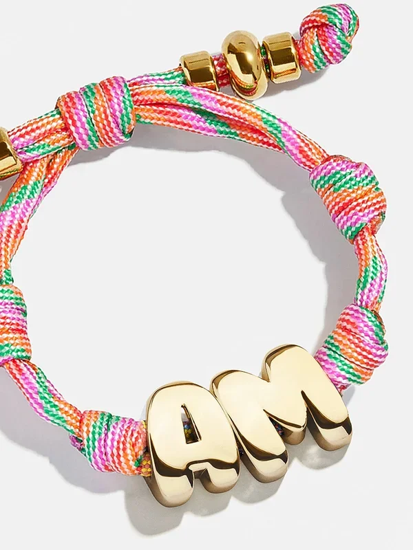 Knotty Initial Custom Bracelet – Bold Multi Double Letters