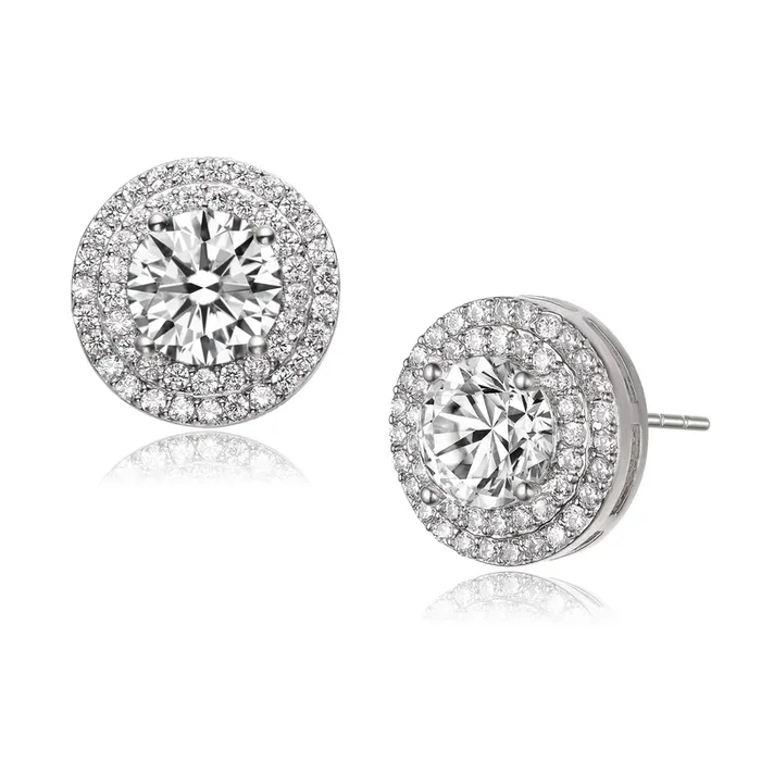 La Scène Double Halo Stud Earrings