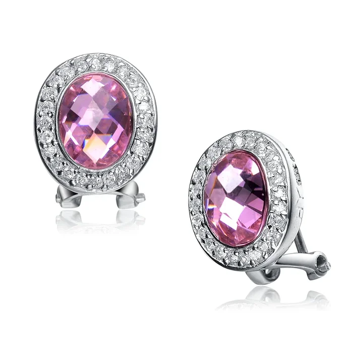 La Scène Oval Malibu Pink Earrings